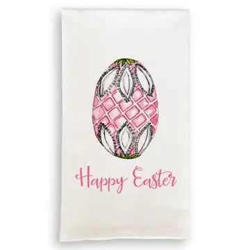 Pink Fab Egg Tea Towel