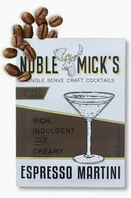 Noble Mick's Single Serving Craft Cocktail Mix, Espresso Martini