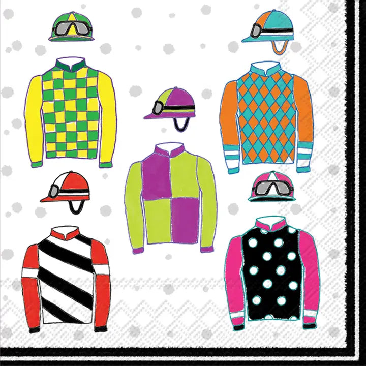 Paper Lunch Napkins 20 Count Jockey Silks Kentucky Derby