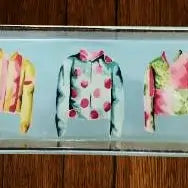 Decorative Trays/Jockey Silks I Tray