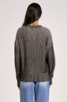 Black Ombre Crewneck Sweater