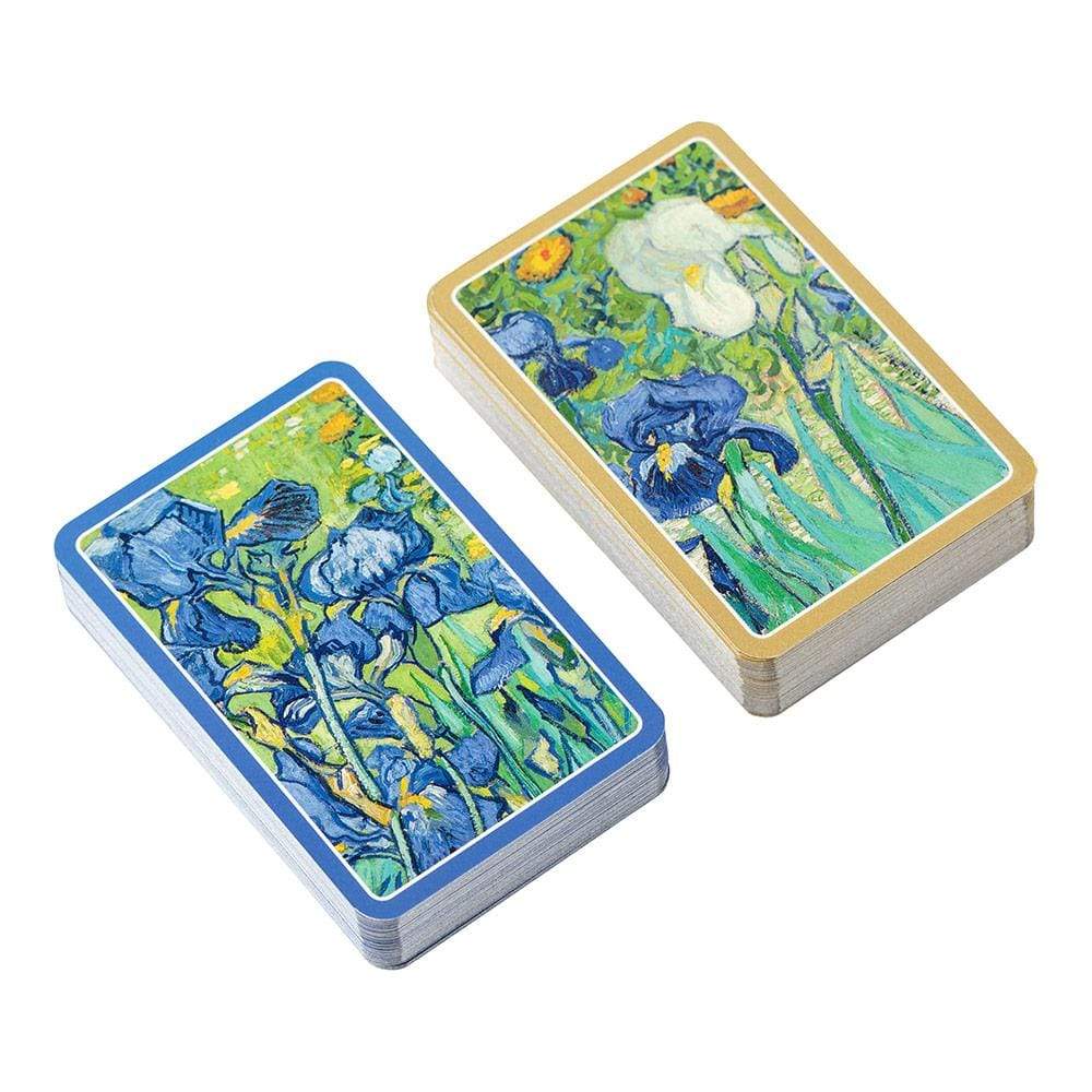 Van Gogh Irises Large Type Playing Cards - 2 Decks Included
