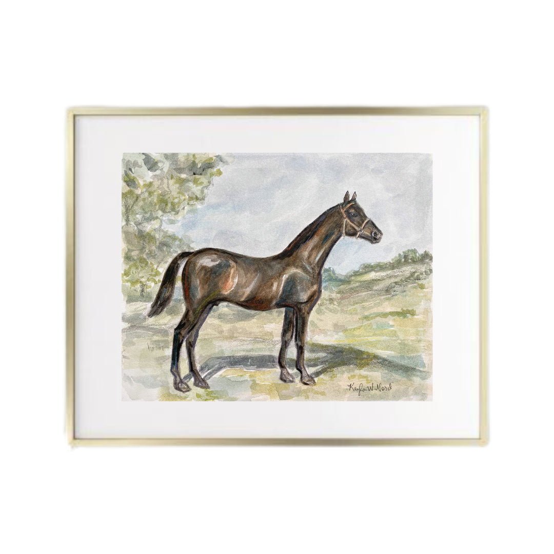 "Vintage Black Beauty" (PRINT) 8X10