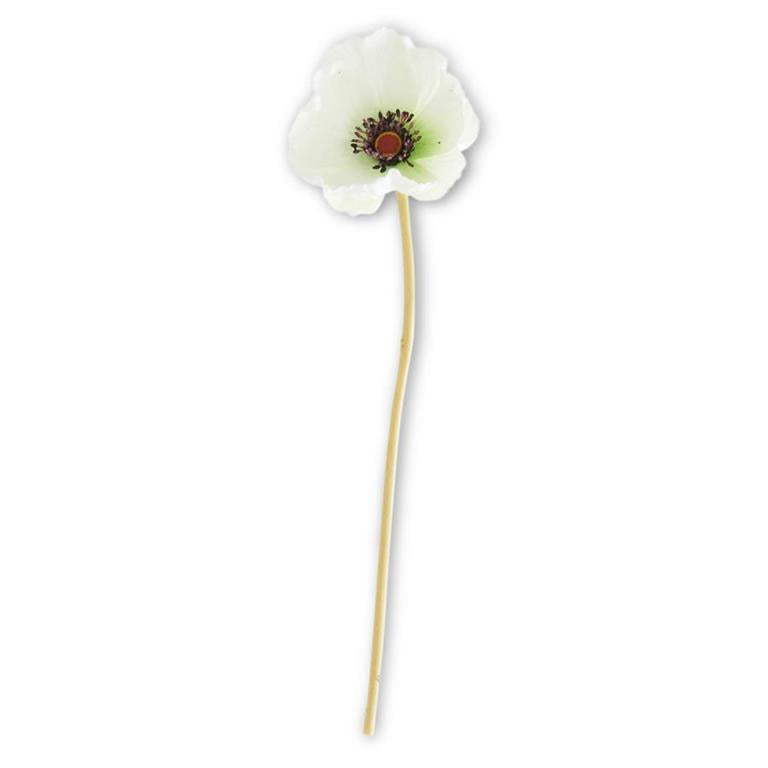 White Mini Poppy Stems