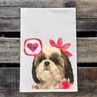 Valentine Dog Tea Towel Collection
