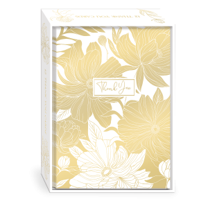 Luxe Botanical Cards - White Dahlias - Punch Studio