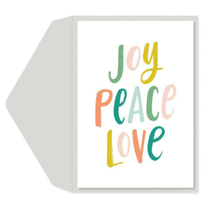Christmas Cards - Joy Peace Love