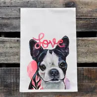 Valentine Dog Tea Towel Collection