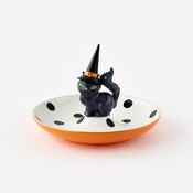 Witch Cat on Plate