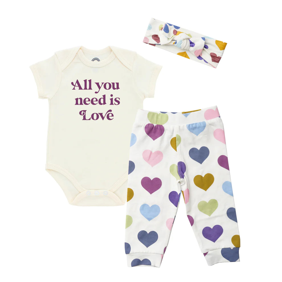 'All You Need is Love' Cotton Set