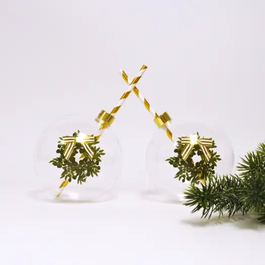 Ornament Glass - Wreath