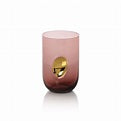 Violet Aperitivo Tumbler with Gold Accent